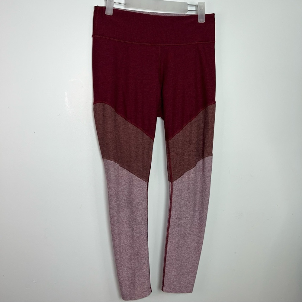 Outdoor Voices Colorblock Leggings Mesh - Burgundy Pink Light Pink Women’s M